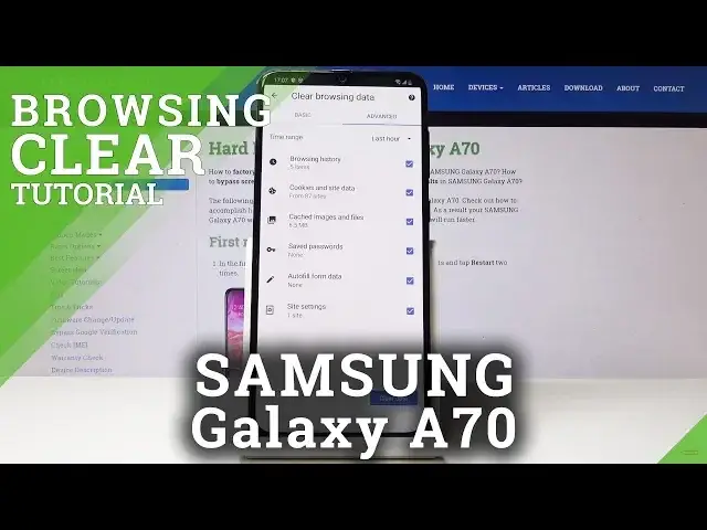 Video thumbnail for How to Wipe Browser Data in Samsung Galaxy A70 - Delete Browser History