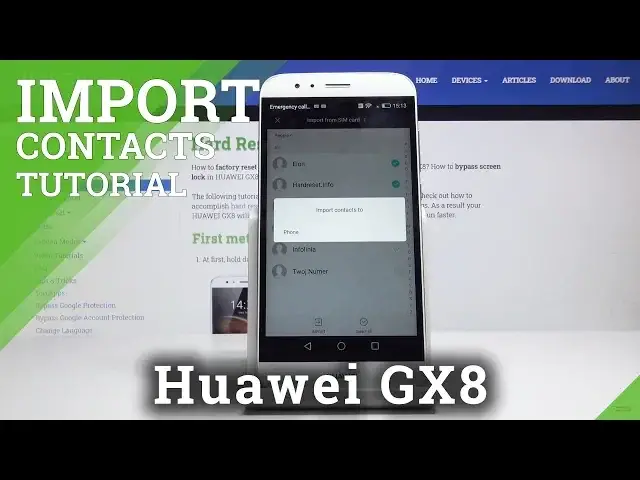 'Video thumbnail for How to Import Contacts in Huawei GX8 – Move Contacts'