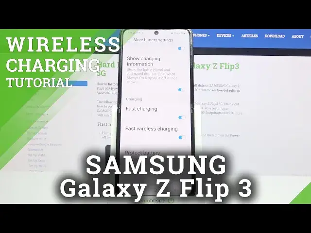 'Video thumbnail for How to Activate Fast Wireless Charging on SAMSUNG Galaxy Z Flip 3 – Charge Wirelessly'