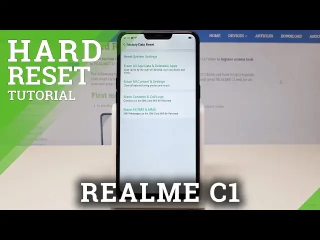 'Video thumbnail for HARD RESET REALME C1 - Delete All Data / Factory Reset'