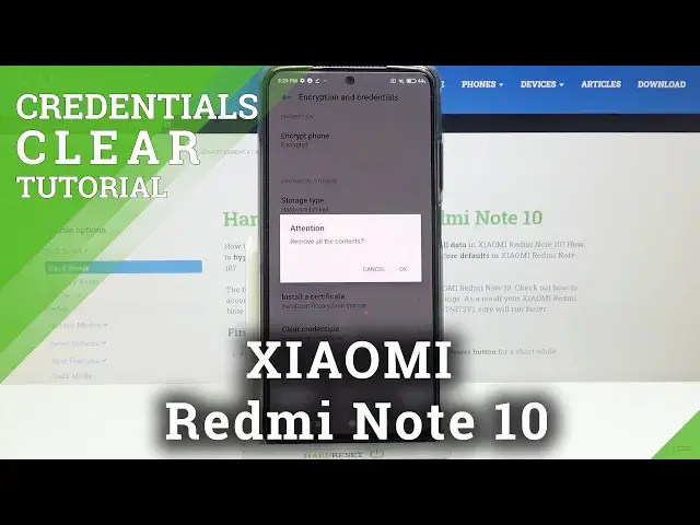 'Video thumbnail for How to Clear Credentials on XIAOMI Redmi Note 10 – Clear Licenses'