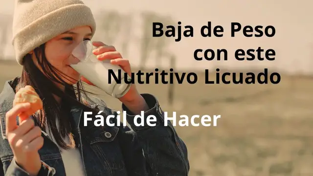 'Video thumbnail for Cómo preparar un Nutritivo Licuado para Bajar de Peso. Potente Batido Vegetal para Adelgazar'
