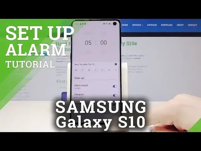 'Video thumbnail for How to Set Up Alarm in Samsung Galaxy S10 – Samsung Alarm Settings'