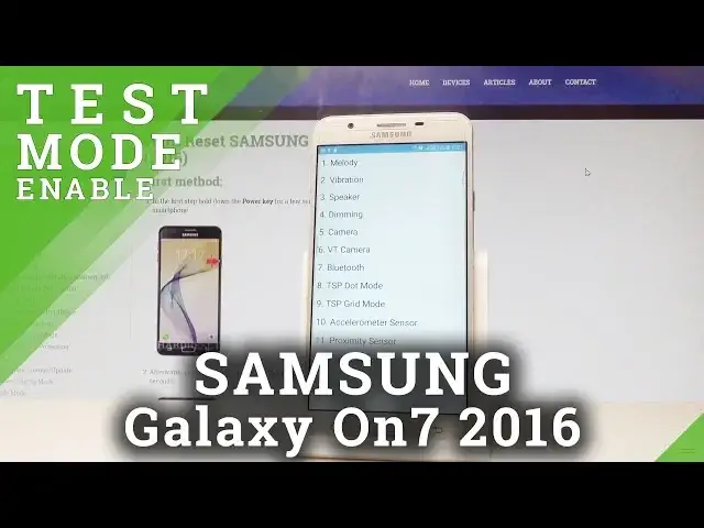 Video thumbnail for How to Enter Test Mode on SAMSUNG Galaxy On7 2016 - Hardware Test Menu |HardReset.Info