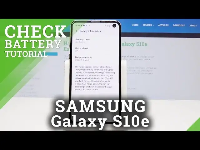 'Video thumbnail for How to Check Battery Information in Samsung Galaxy S10e – Battery Details'