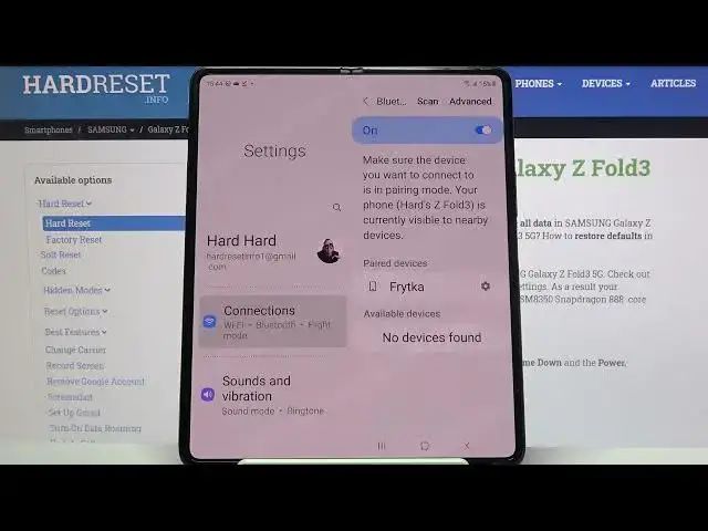 'Video thumbnail for How to Pair Bluetooth Device to SAMSUNG Galaxy Z Fold 3 – Make Bluetooth Connection'