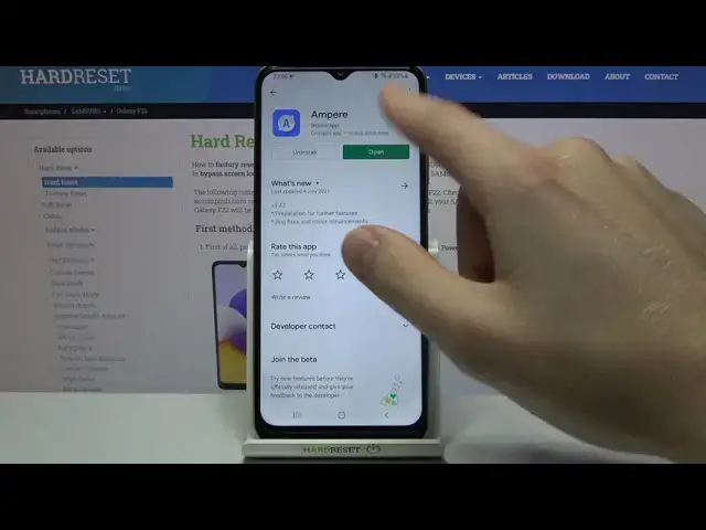 'Video thumbnail for How to Check Battery Info in SAMSUNG Galaxy F22 – Ampere App'