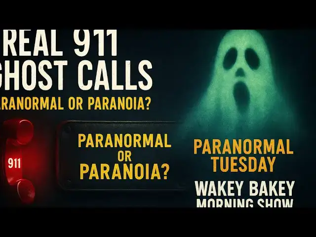 'Video thumbnail for Real 911 Ghost Calls: Paranormal or Paranoia? | Paranormal Tuesday on The Wakey Bakey Morning Show'