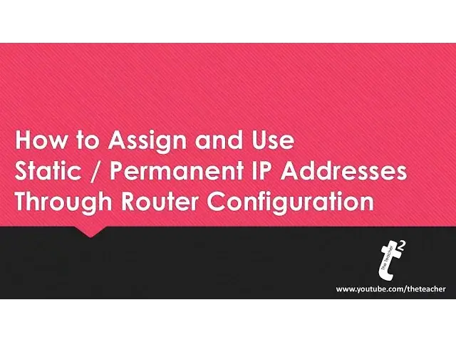 Video thumbnail for How to Assign and Use Static IP Addresses on Private Networks using Wifi Router