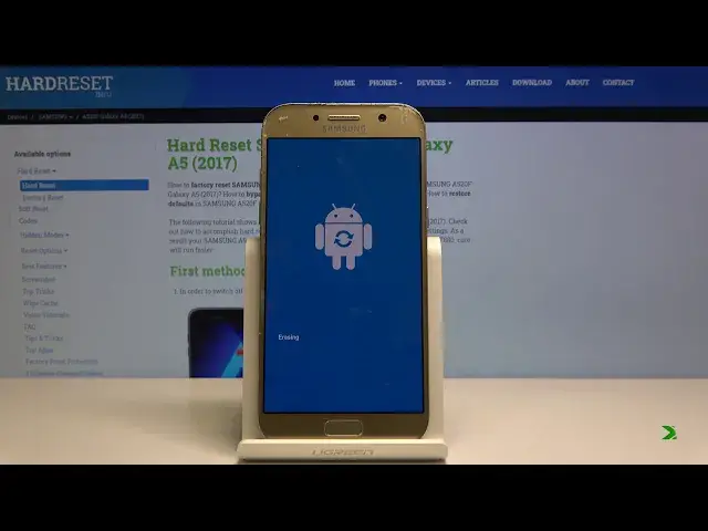 'Video thumbnail for How to Hard Reset Samsung Galaxy A5 - Wipe All Data'