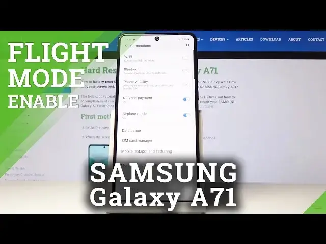 'Video thumbnail for How to Enable Flight Mode in SAMSUNG Galaxy A71 – Airplane Mode'