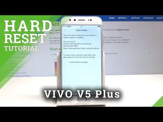 Video thumbnail for HARD RESET VIVO V5 Plus – Erase All Content & Settings