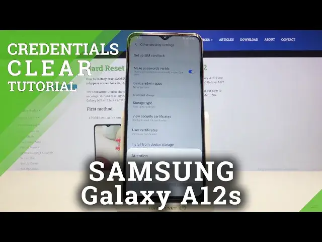 'Video thumbnail for How to Clear Credentials on SAMSUNG Galaxy A12s – Remove Credentials'