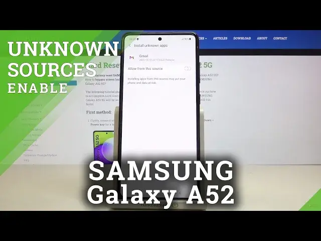 'Video thumbnail for How to Activate Unknown Sources in SAMSUNG Galaxy A52 – Allow App Preferences'