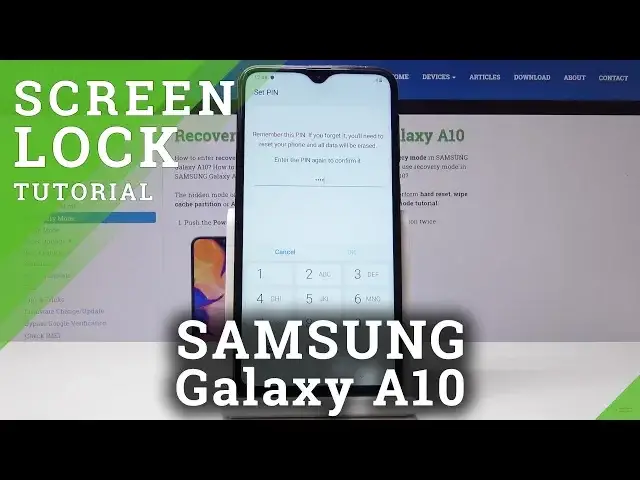 'Video thumbnail for How to Add Lock Screen in SAMSUNG Galaxy A10 - Set Up Screen Lock / Password / Passcode'