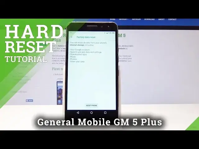 Video thumbnail for HARD RESET GENERAL MOBILE GM 5 - Erase Customized Settings