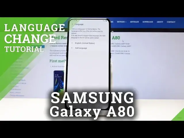 'Video thumbnail for How to Change Language SAMSUNG Galaxy A80 - Language Settings'
