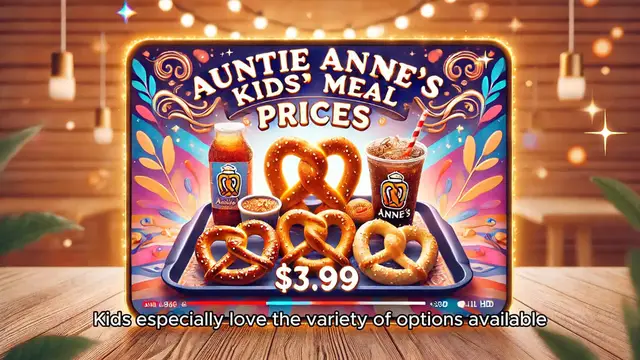 Video thumbnail for Auntie Anne’s Kids’ Meal Prices