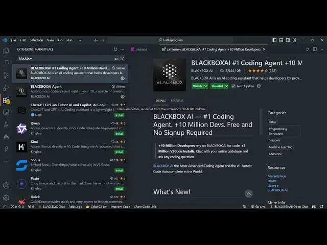 Video thumbnail for This VSCode BlackboxAI Extension to Integrate DeepSeek,Claude & OpenAI Chatbot Full Setup