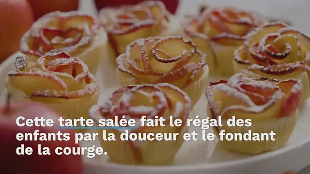 Video thumbnail for Tarte au potimarron et jambon