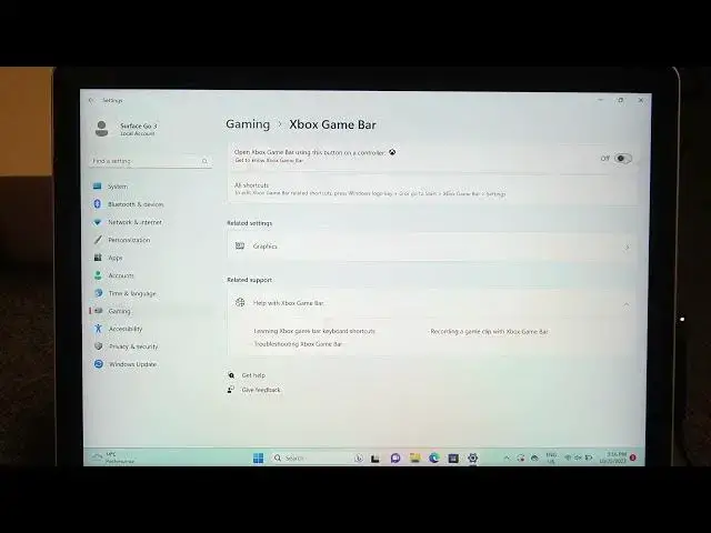 Video thumbnail for How to Enable and Disable Xbox Game Bar on Microsoft Surface Go 3