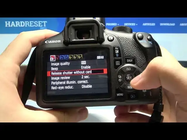 'Video thumbnail for How to Take a Photo without Memory Card on Canon EOS 1300D - Enable Release Shutter without SD Card'