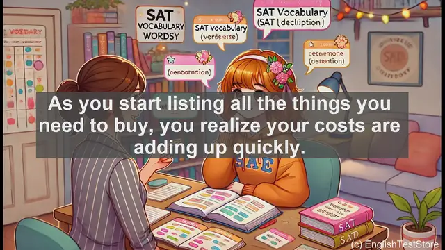 Video thumbnail for 5000 Must Know SAT Vocabulary - Understanding 'Expense': A Key Financial Term
