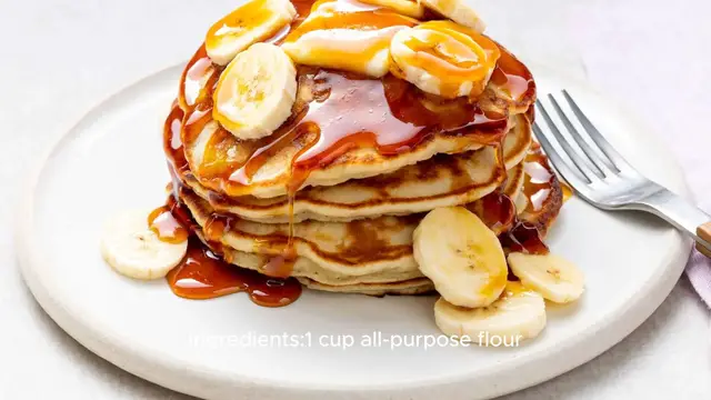 Video thumbnail for Banana pancake recipe