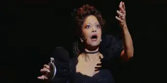 Video thumbnail for Video: Rebecca Naomi Jones Sings 'Our Lady of the Underground' in HADESTOWN