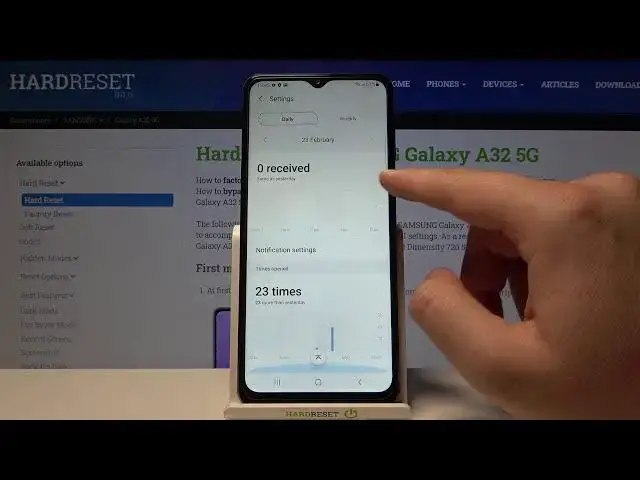 'Video thumbnail for How to Check Number of Apps Opened Each Day in Samsung Galaxy A32 - Open Usage Stats'