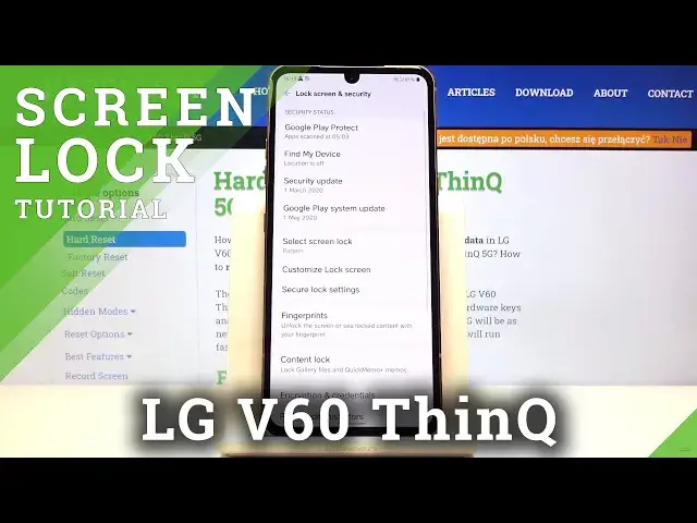 Video thumbnail for How to Use Screen Lock Protection in LG V60 ThinQ - Change Lock Method