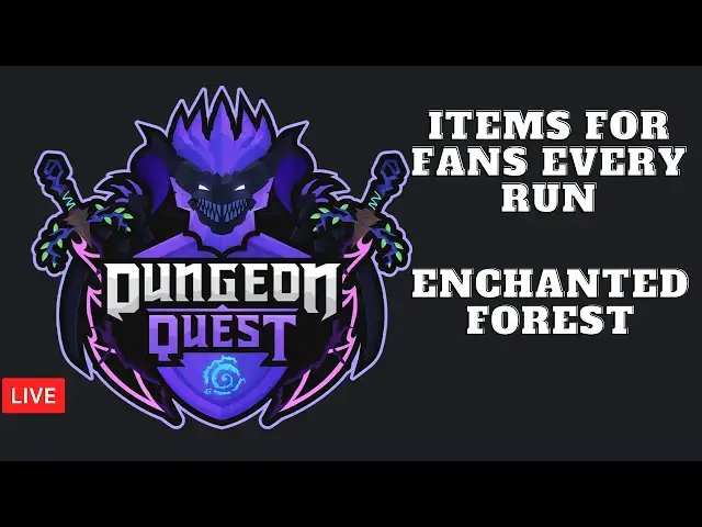 'Video thumbnail for 🔴 Dungeon Quest UPDATE  Enchanted Forest | Roblox LIVE'
