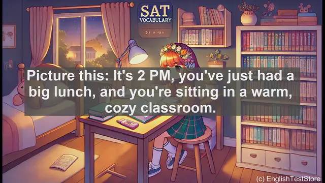 Video thumbnail for 5000 Must Know SAT Vocabulary - What Does 'Drowsy' Mean? SAT Vocabulary Explained