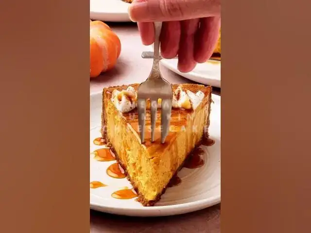 'Video thumbnail for Vegan Pumpkin Spice Cheesecake #easyrecipe #veganrecipes #pumpkin'