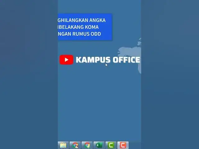 Video thumbnail for CARA MENGHILANGKAN ANGKA DI BELAKANG KOMA DI EXCEL DENGAN RUMUS ODD