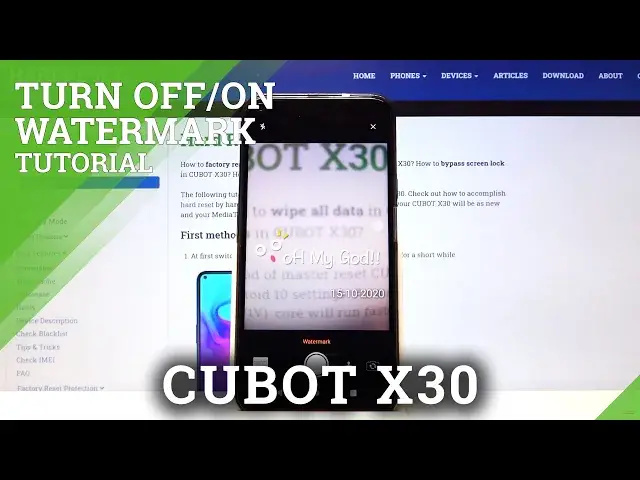 Video thumbnail for How to Manage Camera Watermark in CUBOT X30 – Add Watermark to Photos