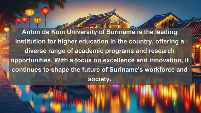 Video thumbnail for Unveiling Excellence: Top 10 Universities in Suriname