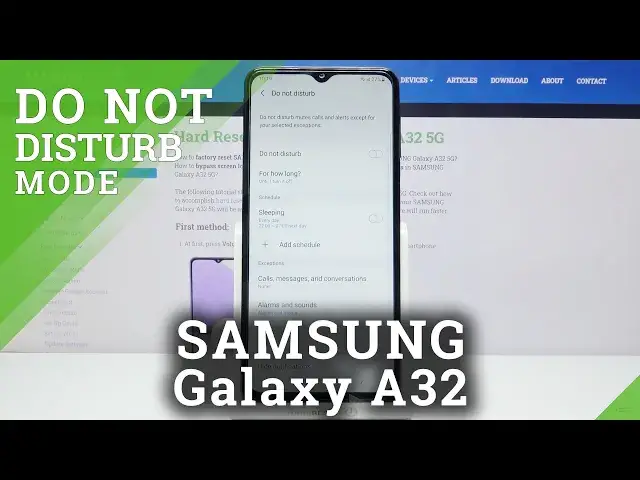 'Video thumbnail for How to Activate DND Mode in SAMSUNG Galaxy A32 – Mute Sounds & Block Vibrations'