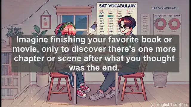 Video thumbnail for 5000 Must Know SAT Vocabulary - What is an Epilogue? Boost Your SAT Score with This Literary Term