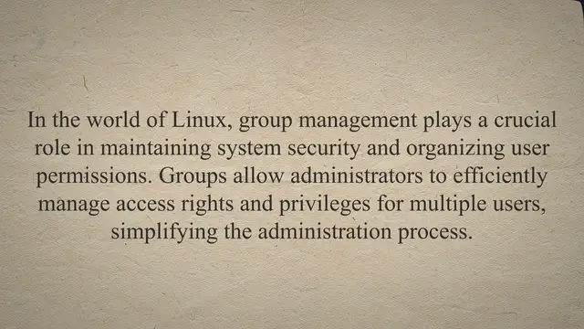 Video thumbnail for How to List All Groups in Linux : 2 Ways