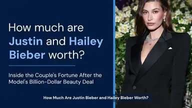 'Video thumbnail for How Much Are Justin Bieber and Hailey Bieber Worth? Inside the Couple's Fortune After the Model's Billion-Dollar Beauty Deal'
