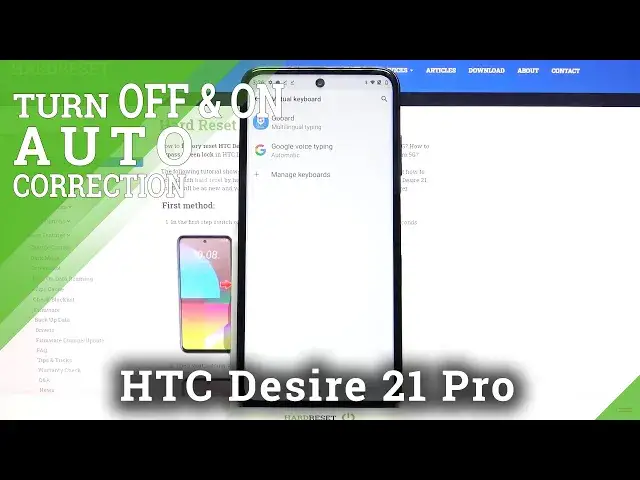 'Video thumbnail for HTC Desire 21 Pro – Text Correction Options in Keyboard Settings'