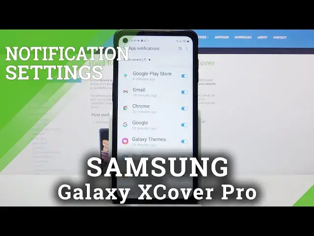 'Video thumbnail for How to Manage Notifications Settings on SAMSUNG Galaxy XCover Pro – Notification Adjustment'