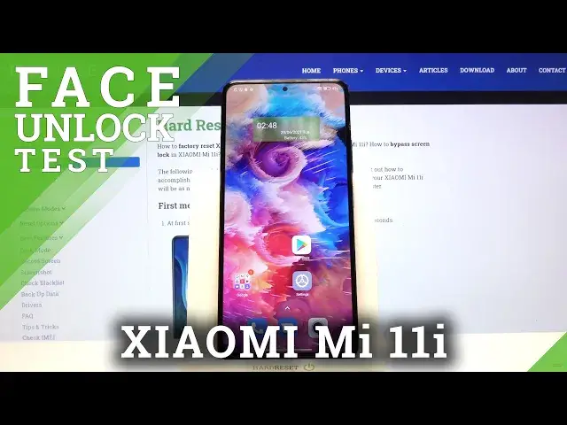 'Video thumbnail for Test of Face Recognition on XIAOMI MI 11i - Face Unlock Test'