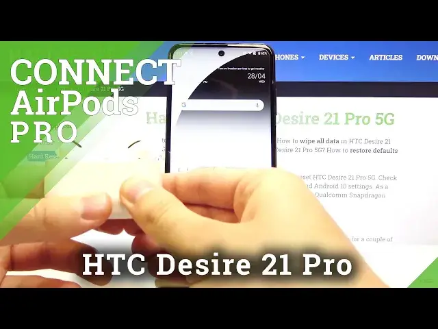 Video thumbnail for AirPods Pro – HTC Desire 21 Pro 5G and Headphones Pairing