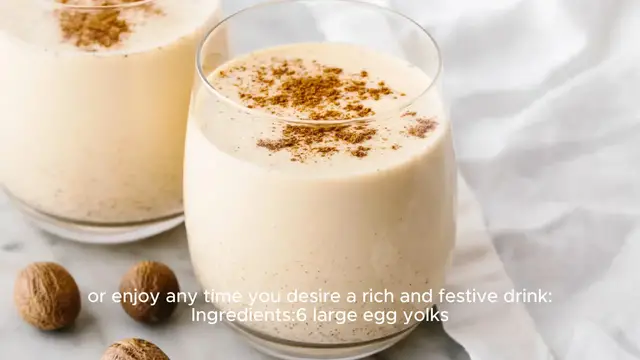 Video thumbnail for Egg nog recipe