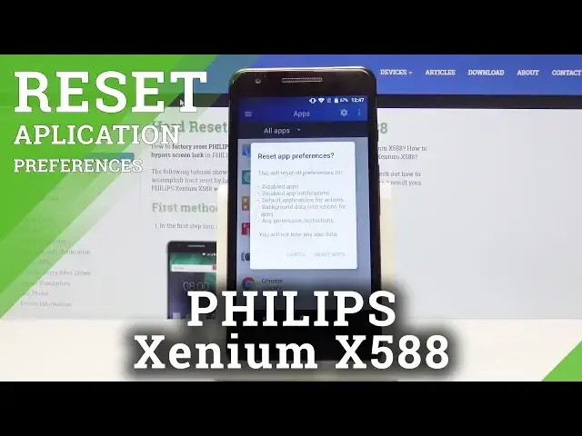 Video thumbnail for How to Reset App Preferences in PHILIPS Xenium X588 - Restore App Settings
