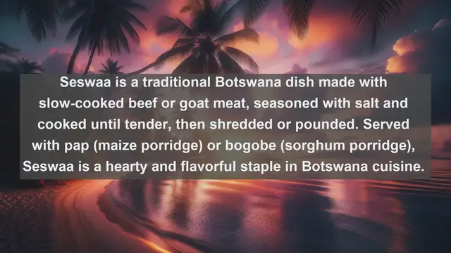 Video thumbnail for Taste of Botswana: Explore the Top 10 Mouthwatering Botswana Dishes