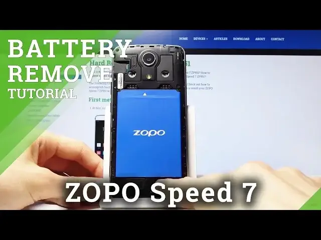 Video thumbnail for How to Remove Battery in ZOPO Speed 7 - Open Back Cover