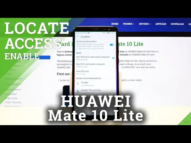 Video thumbnail for HUAWEI Mate 10 Lite and GeoLocation Mode - Turn Off Device Location